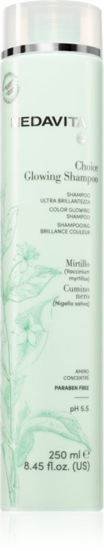 Medavita Choice Glowing Shampoo șampon îngrijire pentru un par stralucitor si catifelat 250 ml