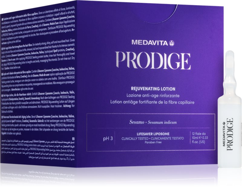 Medavita Prodige Rejuvenating Lotion Tratament pentru scalp Leave-In cu efect de intinerire 12x10 ml