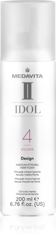Medavita IDOL Volume spumă de styling pentru păr Medium-Strong 200 ml