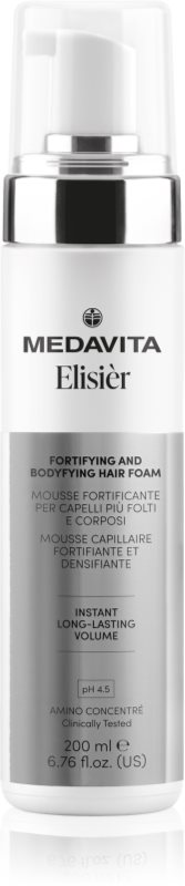 Medavita Elisiér Fortifying & Bodyfying Hair Foam spumă pentru volum pro unavené vlasy 200 ml