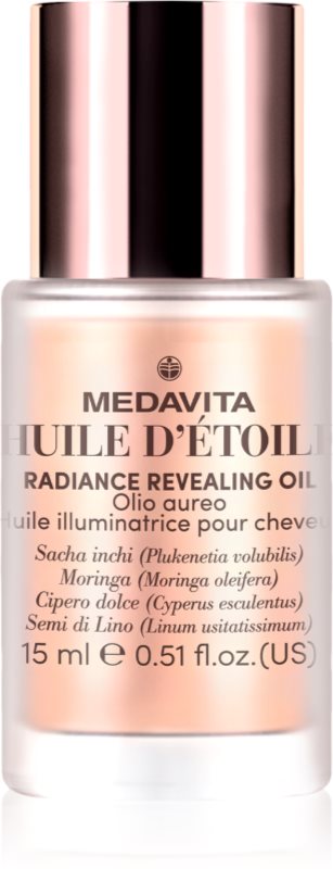 Medavita Huile d'Étolle Radiance Revealing Oil ulei pentru strălucire pentru un par stralucitor si catifelat 15 ml