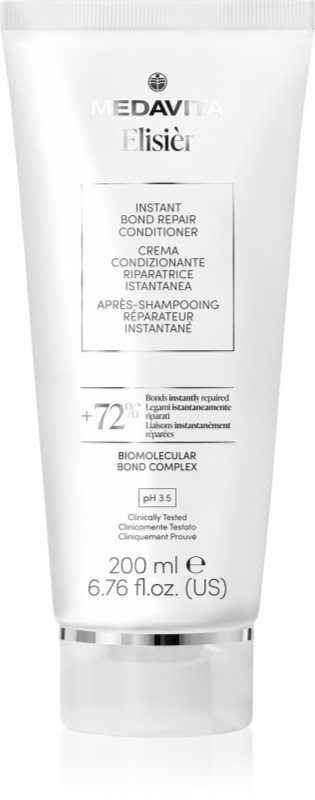 Medavita Elisiér Instant Bond Repair Conditioner balsam pentru intarirea si regenerarea parului pentru par deteriorat 200 ml