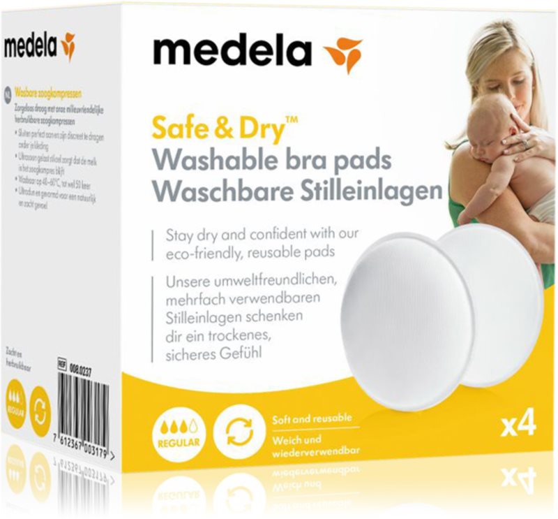 Medela Washable Bra Pads inserții pentru sutien 4 buc