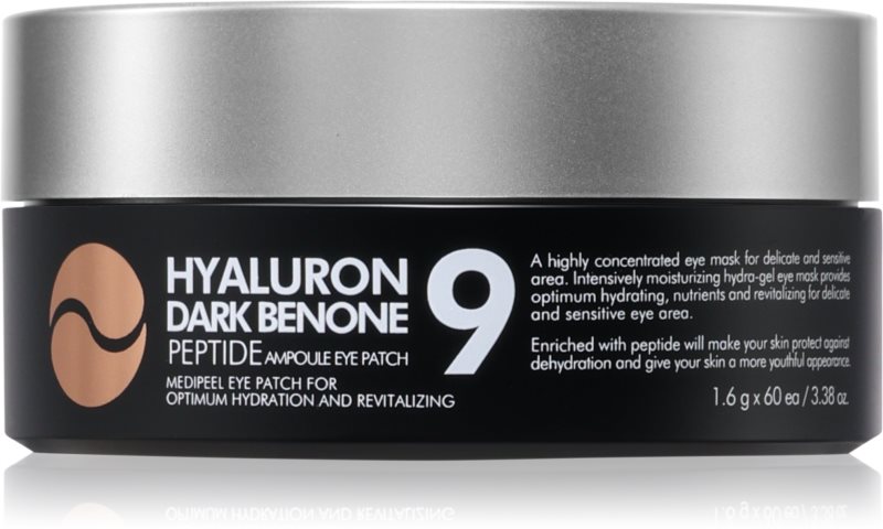 Medi - Peel Hyaluron Dark Benone Peptide 9 Ampoule pernuțe din hidrogel impotriva pungilor de sub ochi 60 buc
