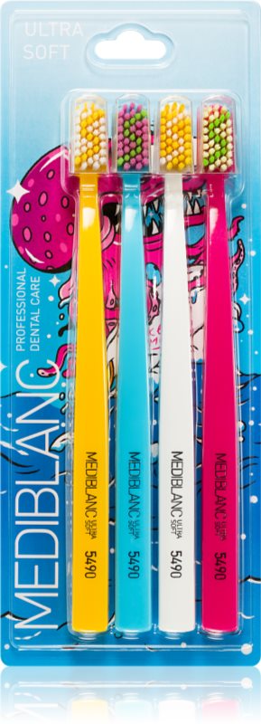 MEDIBLANC 5490 Ultra Soft Limited edition Periuțe de dinți ultra soft (ediție limitată, de vară) 4 buc