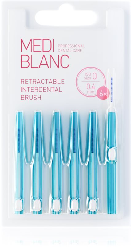 MEDIBLANC Interdental TB Pull Out System 0.4 mm periuță interdentară retractabilă 6 buc