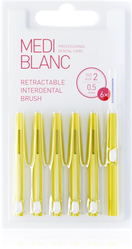MEDIBLANC Interdental TB Pull Out System 0.5mm periuță interdentară retractabilă 6 buc