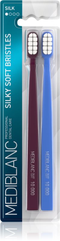 MEDIBLANC Toothbrush Silk perie de dinti cu peri fini 2 buc