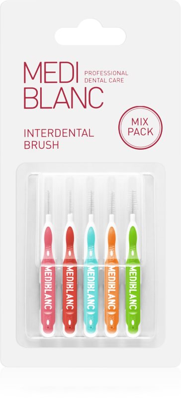 MEDIBLANC Interdental Pick-brush Mix perie interdentara 5 buc