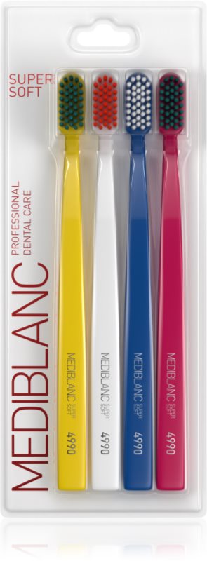 MEDIBLANC 4990 Super Soft periuțe de dinți supersoft 4 buc