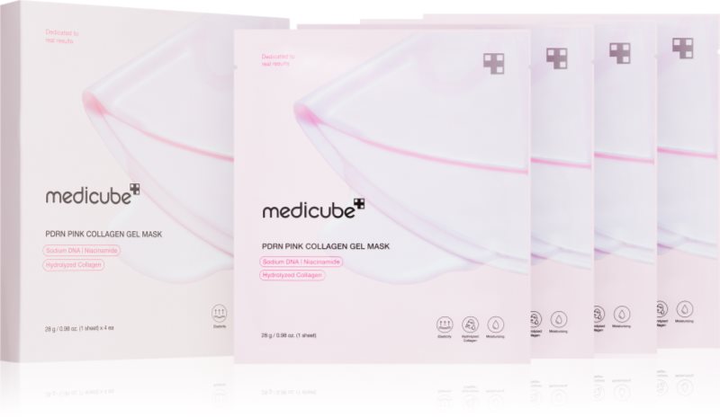 medicube PDRN Pink Collagen Gel Mask masca cu efect de lifting si fermitate cu colagen 4x28 g