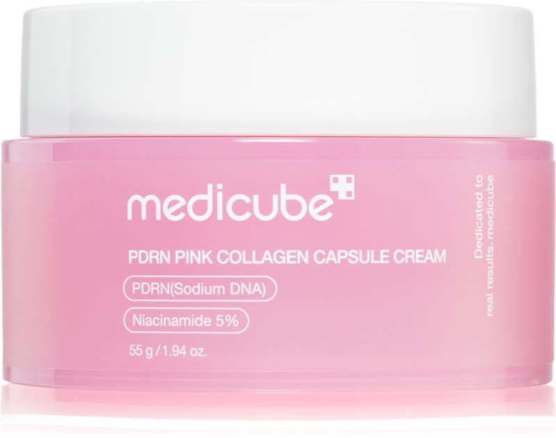 medicube PDRN Pink Collagen Capsule Cream crema de fata hidratanta cu efect de întărire 55 g