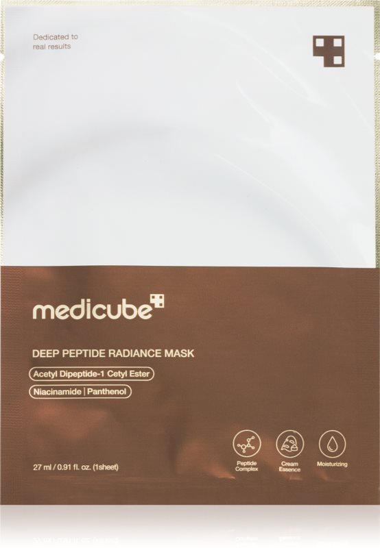 medicube Deep Peptide Radiance Mask mască textilă hidratantă sporirea elasticității tenului 27 ml