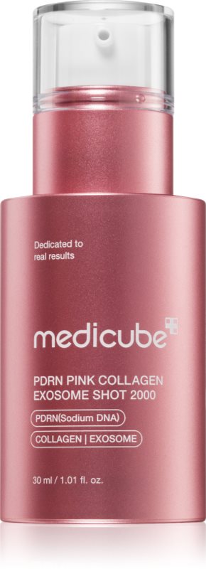 medicube PDRN Pink Exosome Shot Serum 2000 ser regenere piele pentru netezirea pielii si inchiderea porilor 30 ml