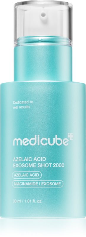 medicube Azelaic Acid Exosome Shot Serum 2000 ser cu efect iluminator pentru pori dilatati 30 ml
