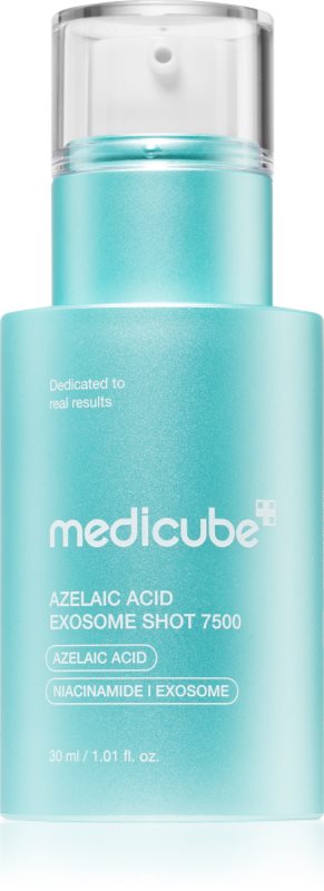 medicube Azelaic Acid Exosome Shot Serum 7500 ser cu efect iluminator pentru pori dilatati 30 ml