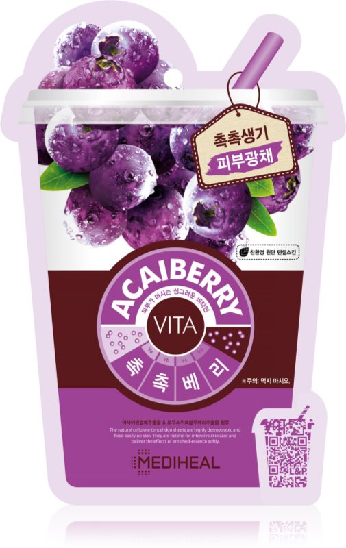 MEDIHEAL Vita Mask Acaiberry masca pentru celule cu efect de întărire 20 ml