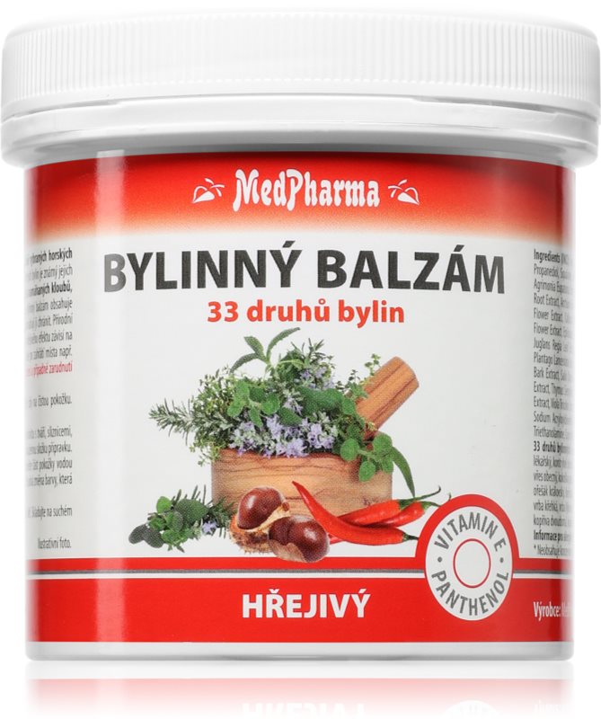 MedPharma Bylinný balzám hřejivý balsam natural pentru mușchi, articulații și tendoane 250 ml