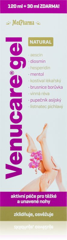 MedPharma Venucare gel natural gel pentru picioare obosite 150 ml
