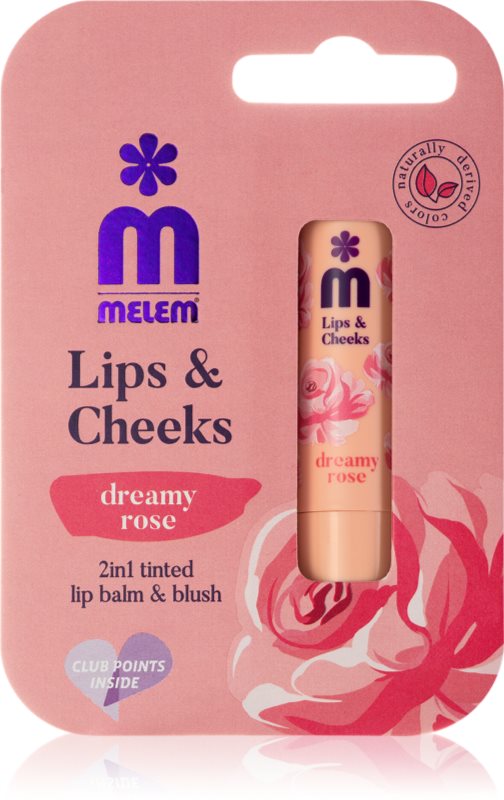 Melem Lips&Cheeks Dreamy Rose balsam tonic pentru buze si obraji 4.5 g