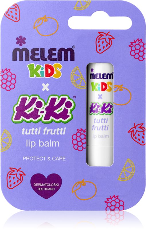 Melem KiKi Tutti Frutti balsam de buze pentru copii 4.5 g