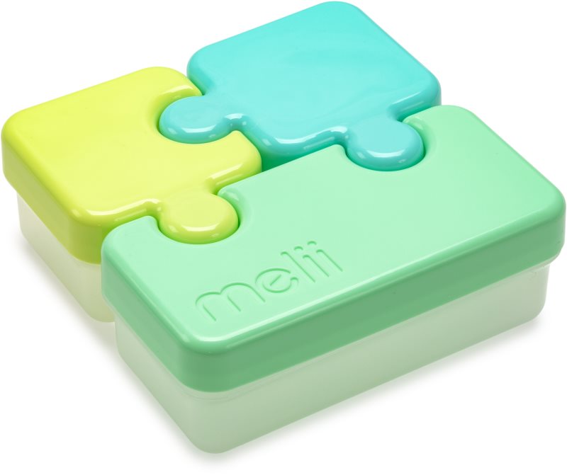 Melii Puzzle Container caserolă de mâncare Blue & Mint 850 ml