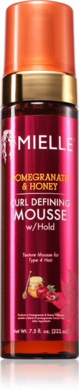 Mielle Pomegranate & Honey spumă de coafat pentru definirea și forma coafurii pentru păr creț 222 ml