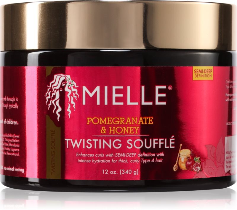 Mielle Pomegranate & Honey Twisting Soufflé crema de par pentru par ondulat si cret 340 g