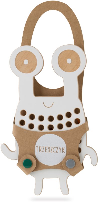 Milin Big Wooden Lacing Toy Crab Goggly jucărie cu activități 20 cm x 13 cm x 0,7 cm 1 buc