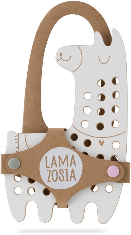 Milin Big Wooden Lacing Toy Lama Lily jucărie cu activități 20,5 cm x 13 cm x 0,7 cm 1 buc