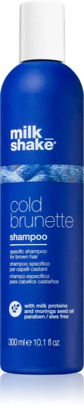 milk_shake® Cold Brunette Shampoo șampon pentru neutralizarea tonurilor de galben pentru nuante de par castaniu