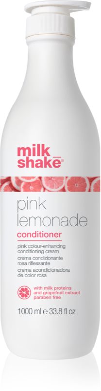 milk_shake® Pink Lemonade Conditioner balsam nuanțator pentru par blond odstín Pink 1000 ml