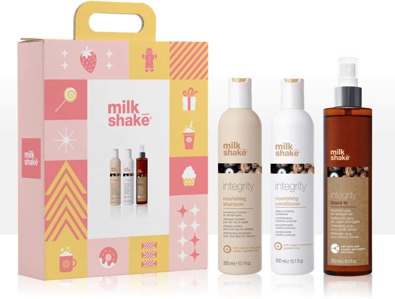 milk_shake® Integrity Nourishing & Leave-In Hair Set set cadou pentru toate tipurile de păr