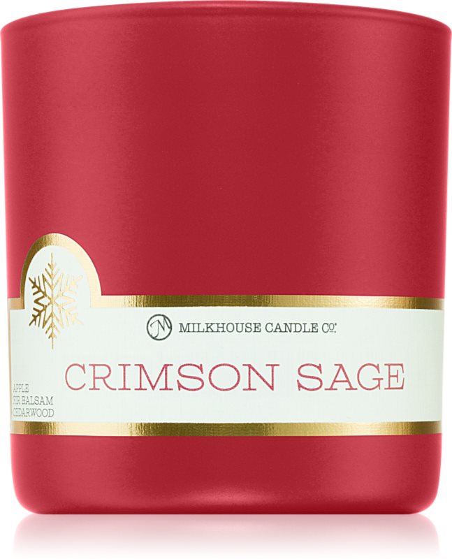 Milkhouse Candle Co. LE Winter Crimson Sage lumânare parfumată 226 g
