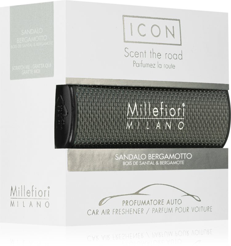Millefiori Icon Sandalo Bergamotto parfum pentru masina 1 buc