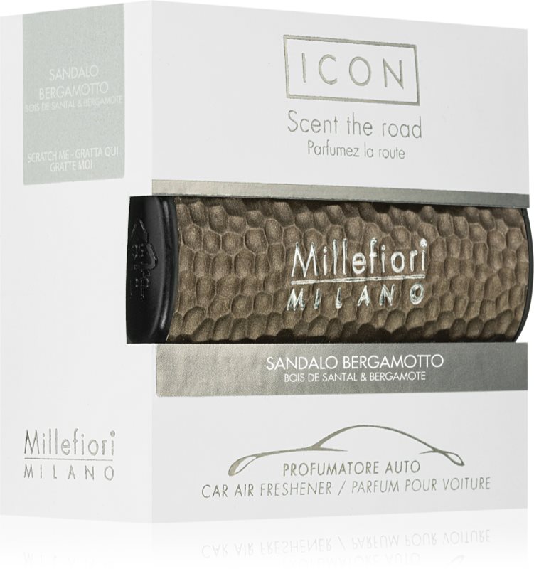 Millefiori Icon Sandalo Bergamotto parfum pentru masina 1 buc