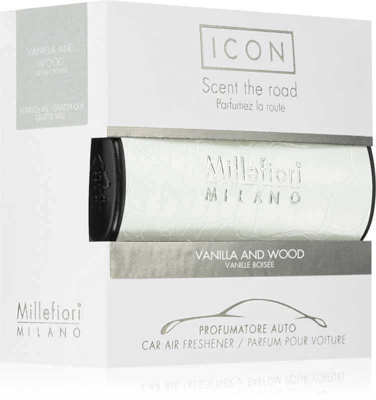 Millefiori Icon Vanilla & Wood parfum pentru masina 1 buc