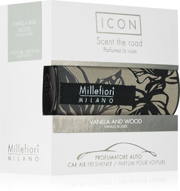 Millefiori Icon Vanilla & Wood parfum pentru masina 1 buc