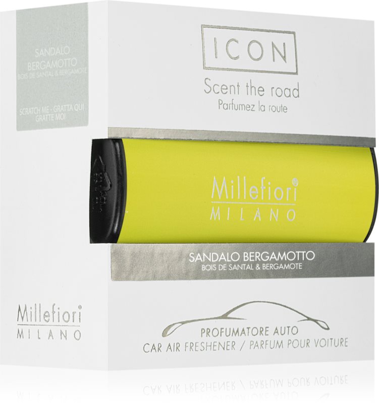 Millefiori Icon Sandalo Bergamotto parfum pentru masina 1 buc