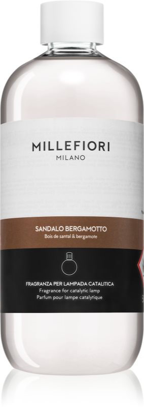 Millefiori Sandalo Bergamotto rezervă lichidă pentru lampa catalitică 500 ml