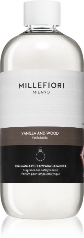 Millefiori Vanilla and Wood rezervă lichidă pentru lampa catalitică 500 ml