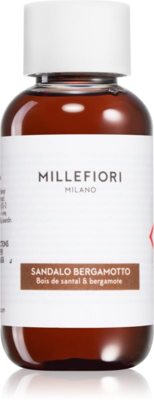 Millefiori Sandalo Bergamotto reumplere în aroma difuzoarelor 100 ml