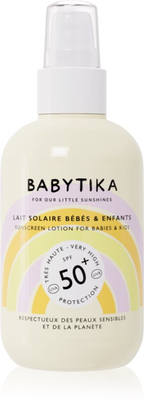 Mimitika Babytika Sunscreen Lotion SPF 50+ lapte de soare pentru copii Spray SPF 50+ 190 ml