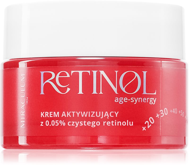 Miraculum AGE-SYNERGY RETINOL 0.05% Crema de noapte activa pentru reducerea petelor pigmentare cu retinol 50 ml