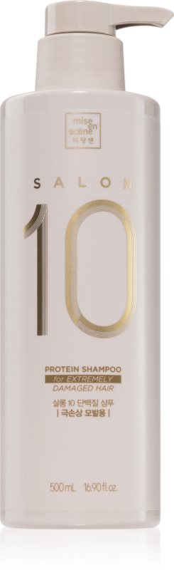 mise en scene Salon 10 Protein Shampoo For Extremely Damaged Hair șampon cu proteine pentru par foarte deteriorat 500 ml