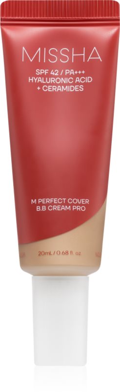 Missha M Perfect Cover BB Cream Pro crema hidratanta BB cu o protectie UV ridicata