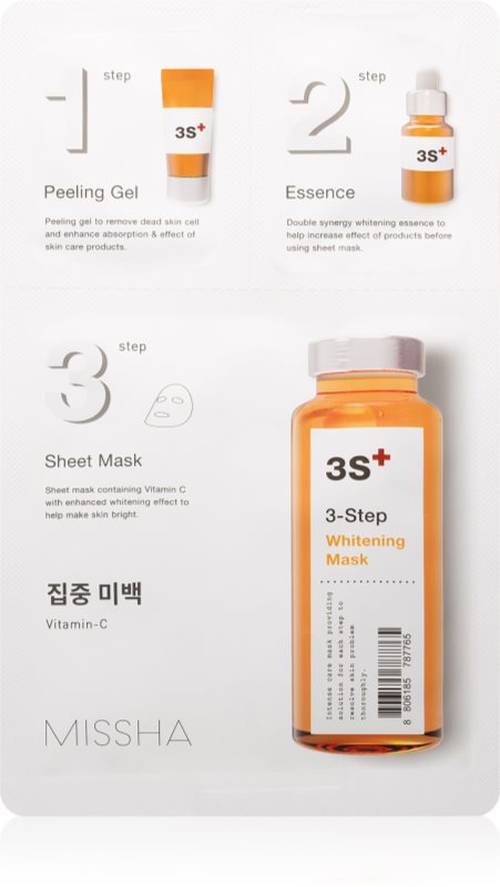 Missha 3-Step mască iluminatoare în 3 pași 25 g