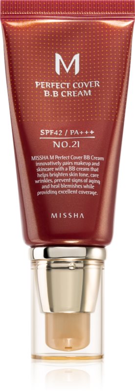 Missha M Perfect Cover crema BB cu o protectie UV ridicata