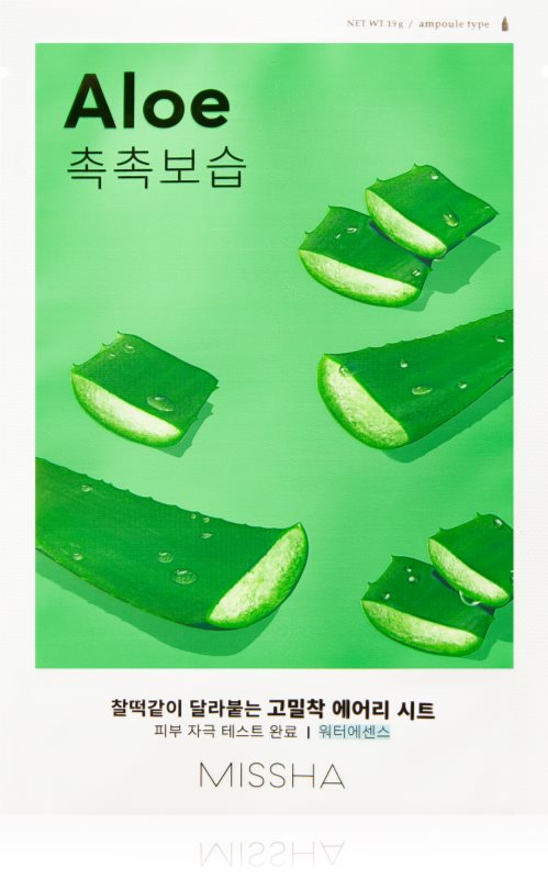 Missha Airy Fit Aloe masca de celule cu efect hidratant si linistitor 19 g