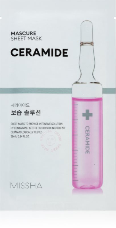 Missha Mascure Ceramide mască textilă nutritivă 28 ml
